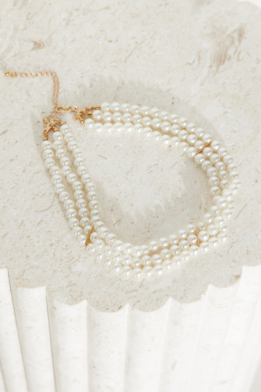 Old Money Love Pearl Necklace Gold