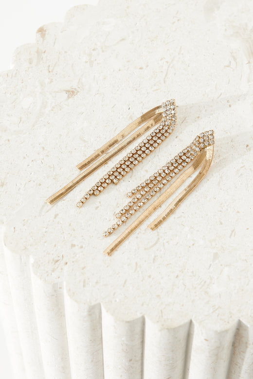 Full Glam Earrings Gold