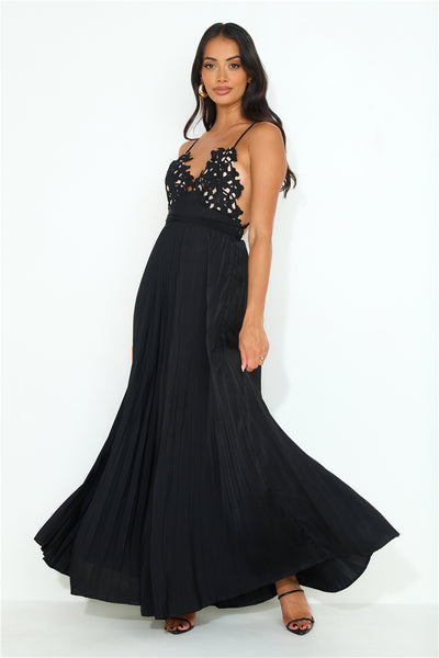 Want And Need Maxi Dress Black