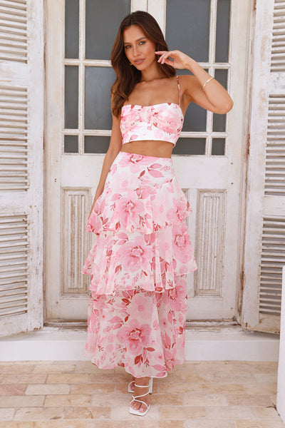 Mystical Moments Maxi Skirt Pink