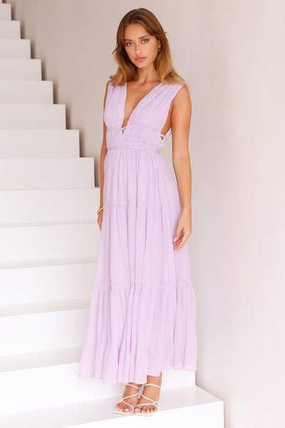 Mystical Energy Maxi Dress Lilac