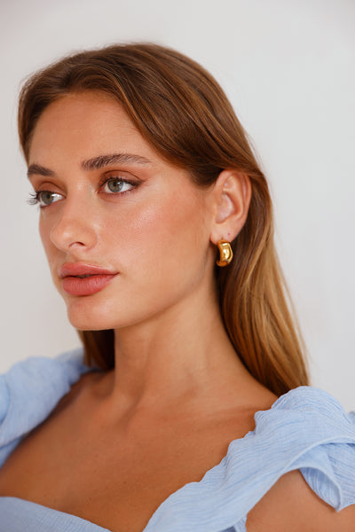 18k Gold Plated Havana Earrings Gold