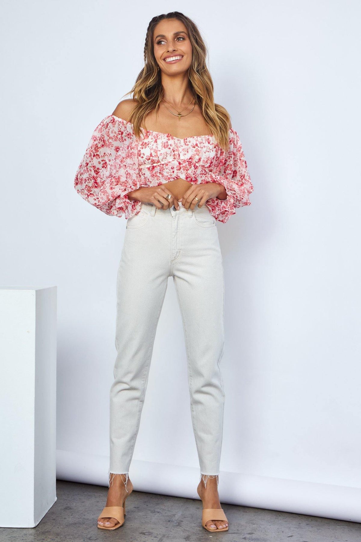 ABRAND A 94 High Slim Jeans Stone | Hello Molly USA