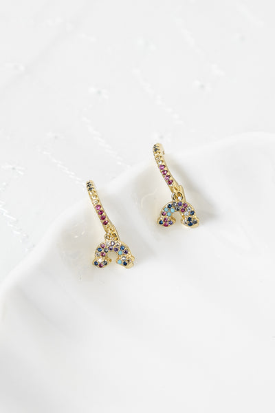 Triple Rainbow Earrings Multi