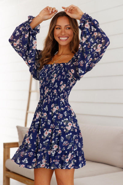 Electric Lover Dress Navy | Hello Molly USA