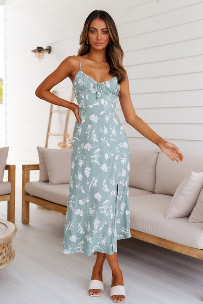 Sprinkle Love Midi Dress Sage