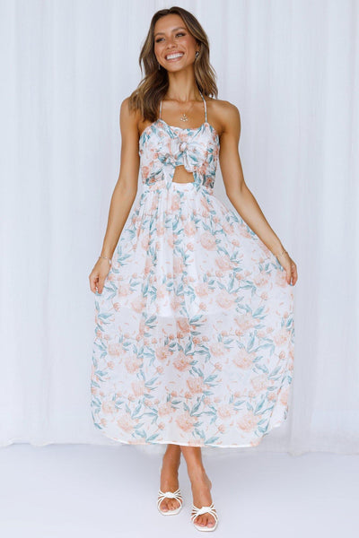 Smooth Breeze Maxi Dress White | Hello Molly USA