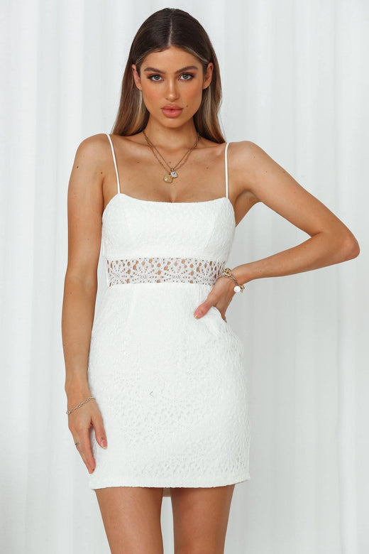 Line Up Dress White | Hello Molly USA