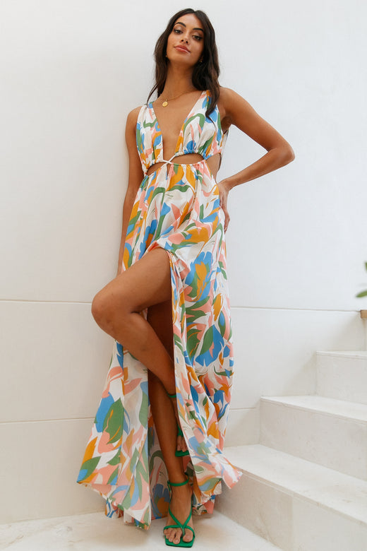 HELLO MOLLY Mystical Meetings Maxi Dress Multi