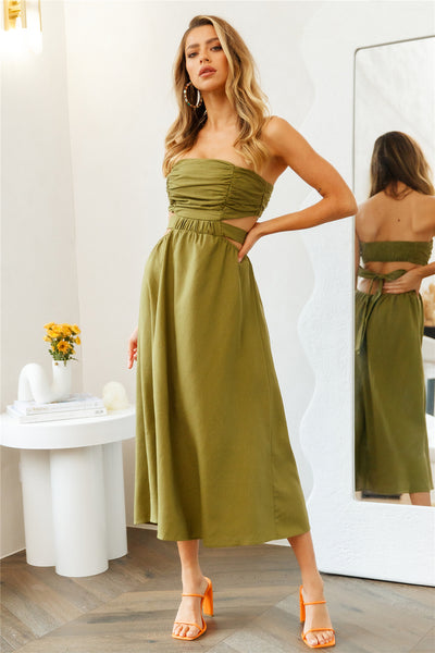 Cookie Baby Maxi Dress Khaki