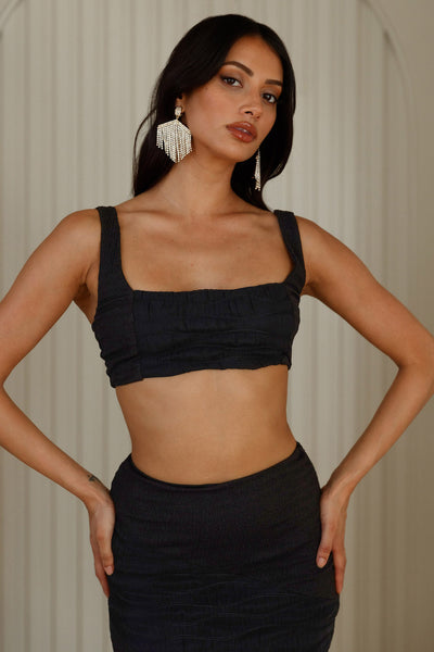 Perfect Piece Crop Top Black