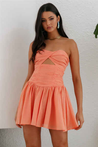 Total Cutie Pie Dress Peach