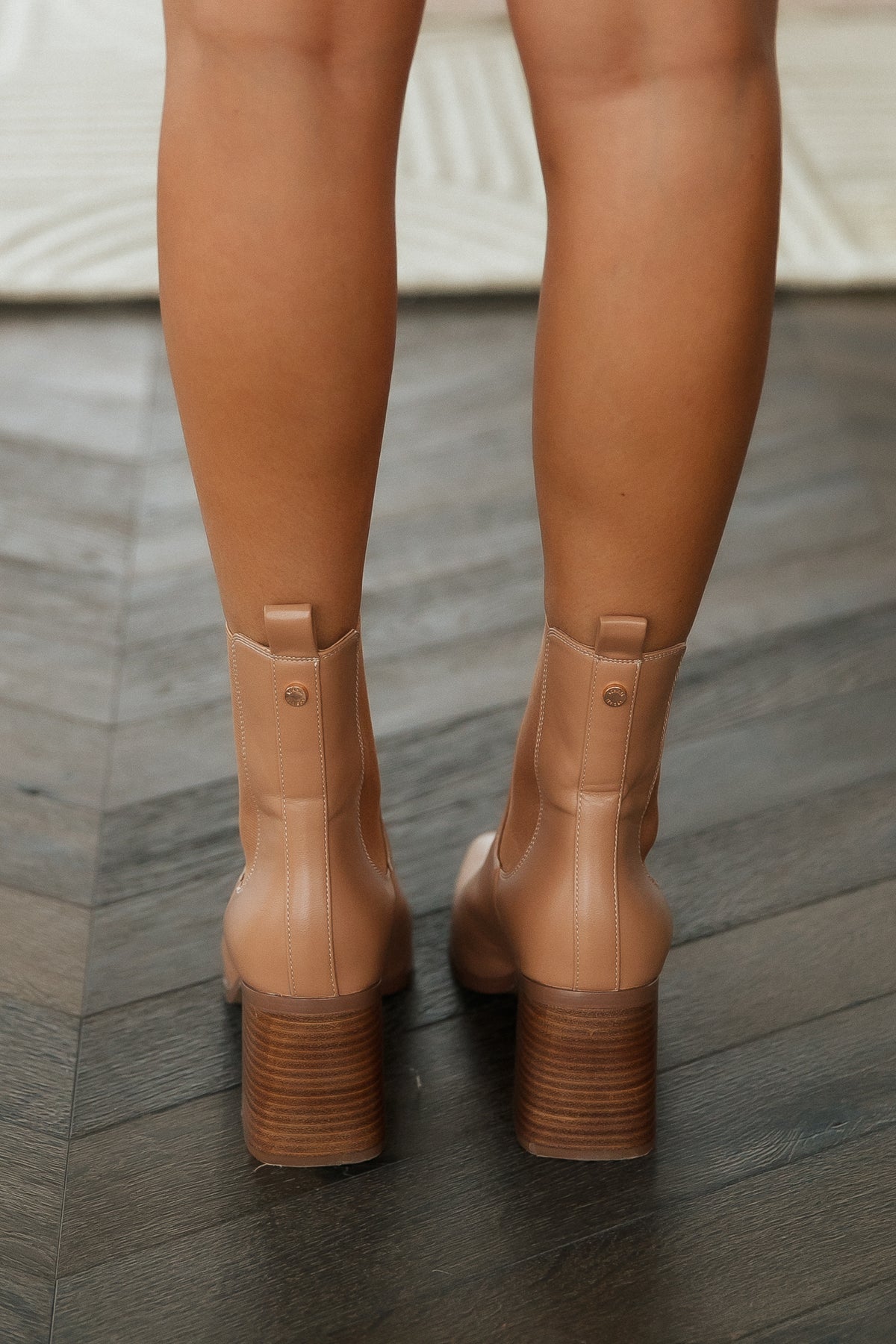VERALI Link Ankle Boots Dark Camel Smooth