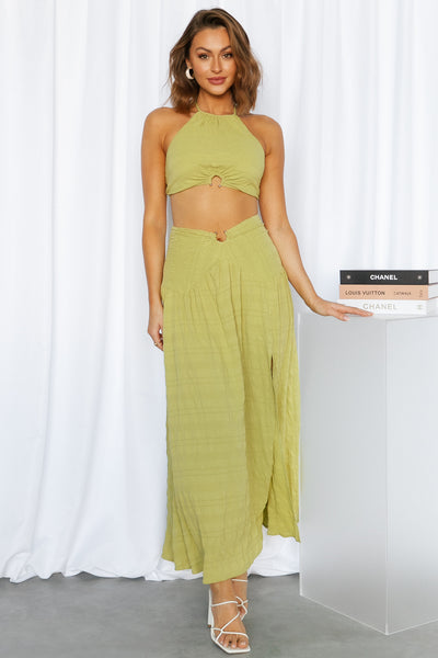 Sunlight Moments Maxi Skirt Olive