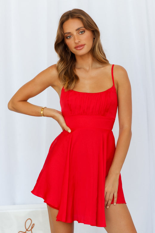 Dance Away Dress Red
