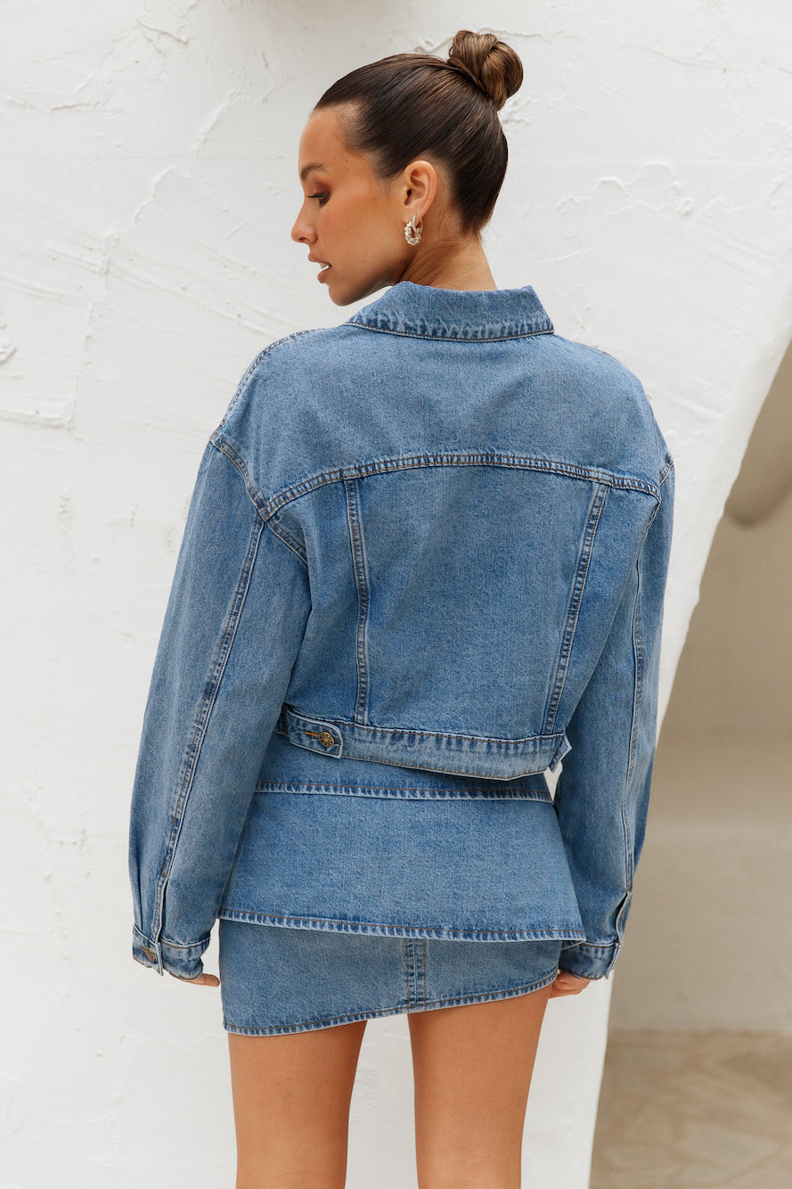 True Romance Denim Cropped Jacket Duke Blue