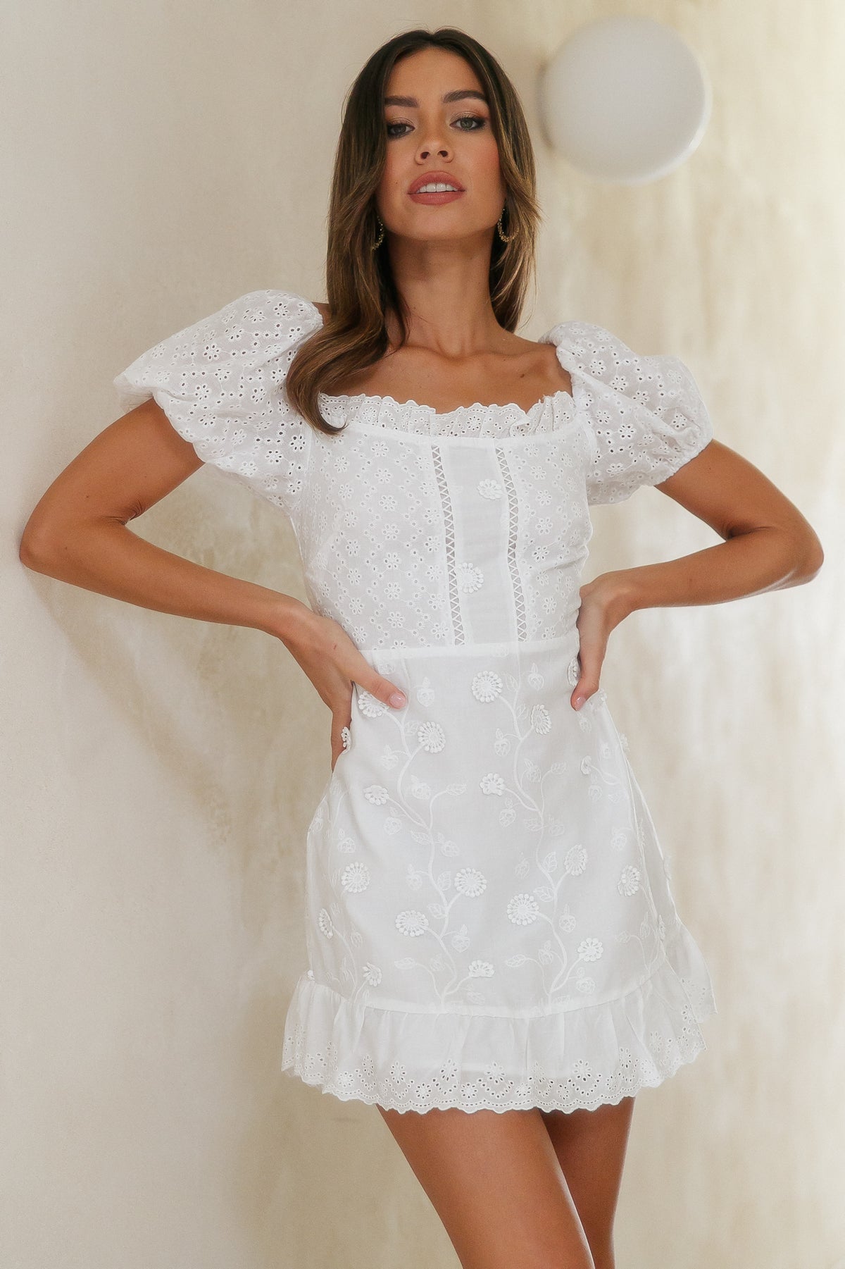 Look Only At Me Dress White