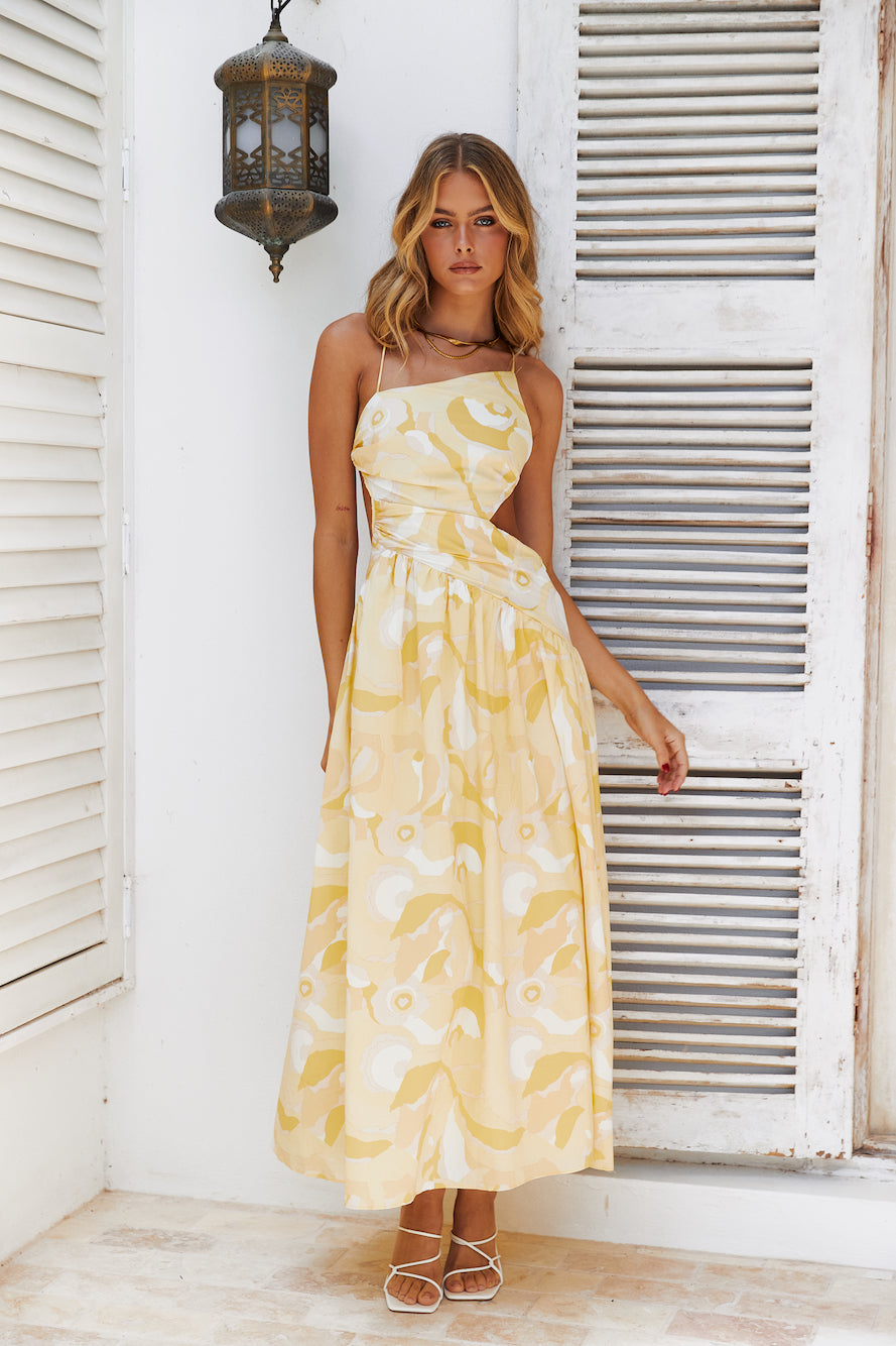 Eye On You Maxi Dress Yellow