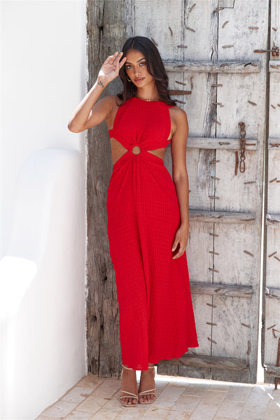 Got A Callback Maxi Dress Red