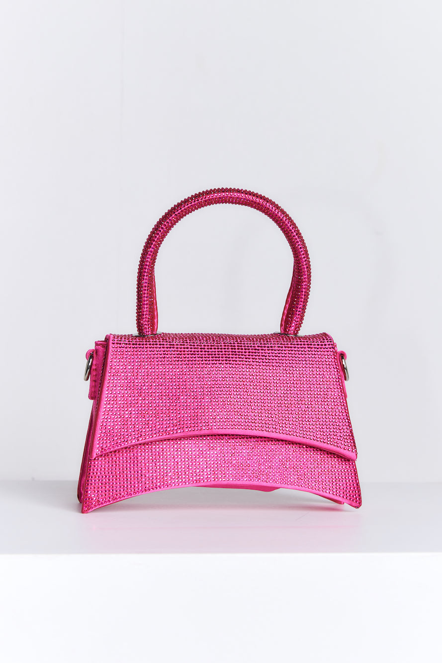 BILLINI  Alana Cross Body Bag Pink Diamante