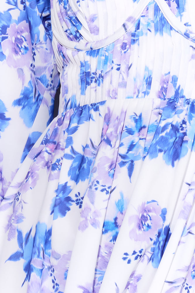 Seeking Fun Midi Dress Blue