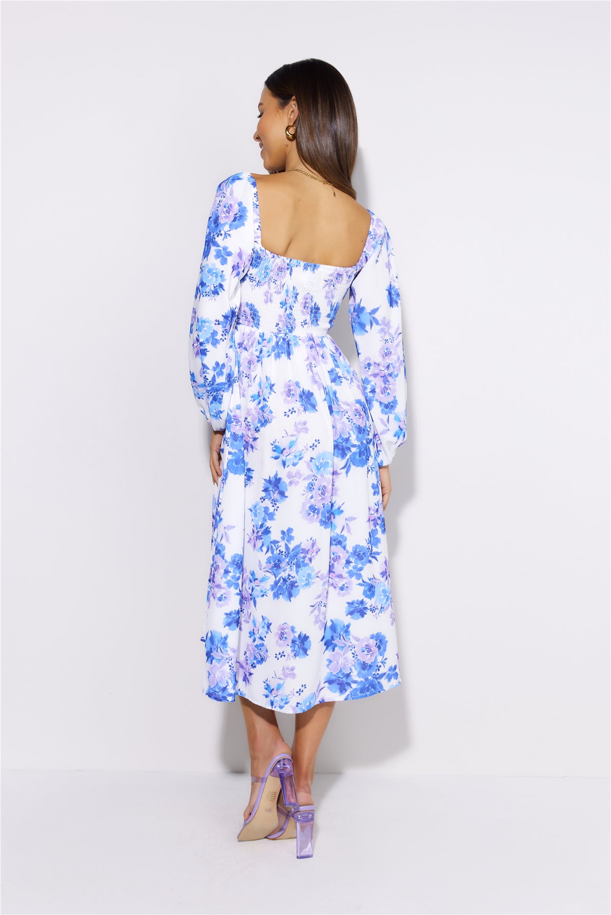 Seeking Fun Midi Dress Blue