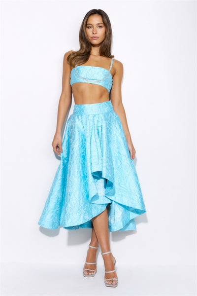 Your Star Sign Midi Skirt Aqua