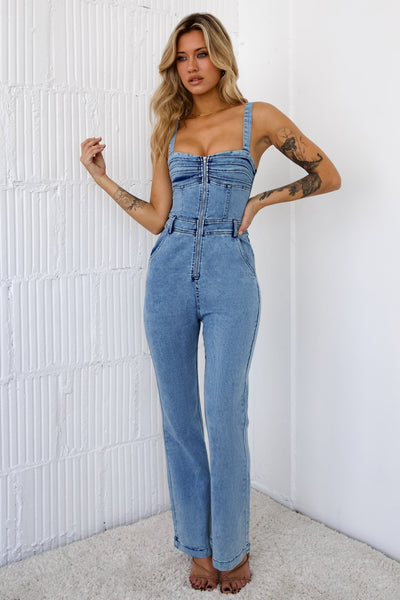 Deep In Motion Jumpsuit Denim