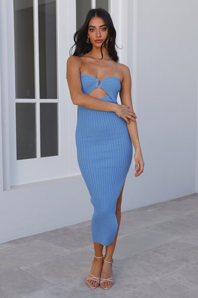 Promise Pledger Midi Dress Blue