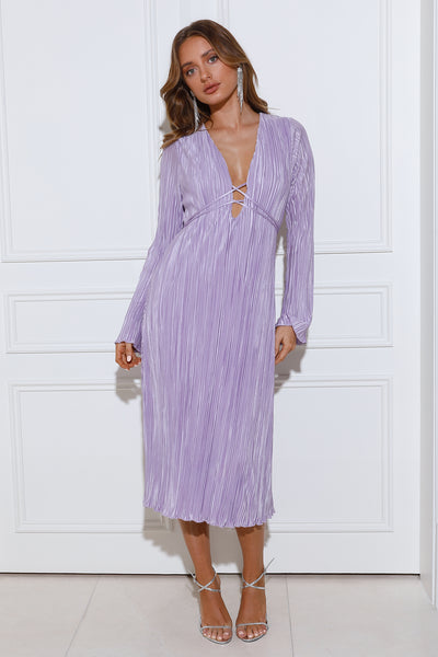 Mountain Vistas Midi Dress Lilac