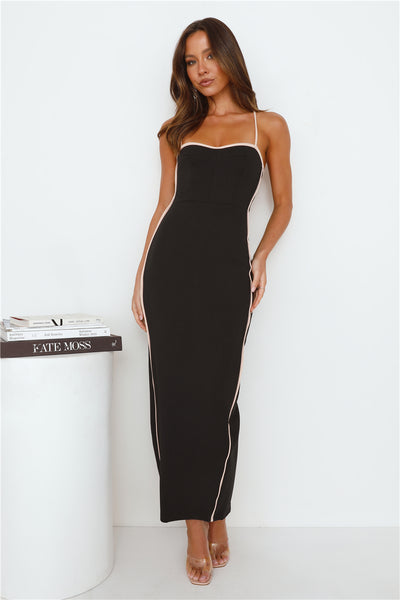 Fanciest Girl Maxi Dress Black