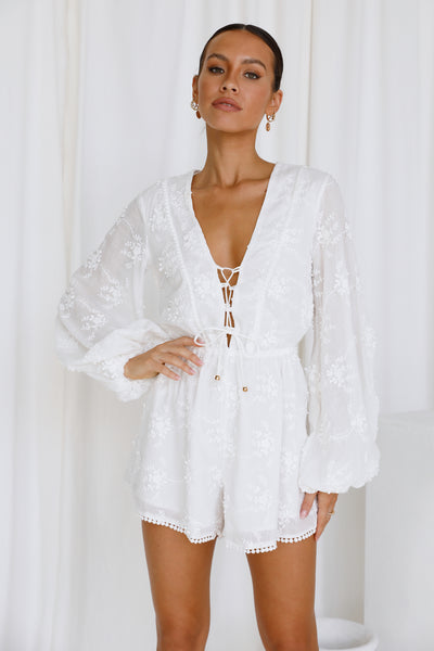 Feeling Special Romper White