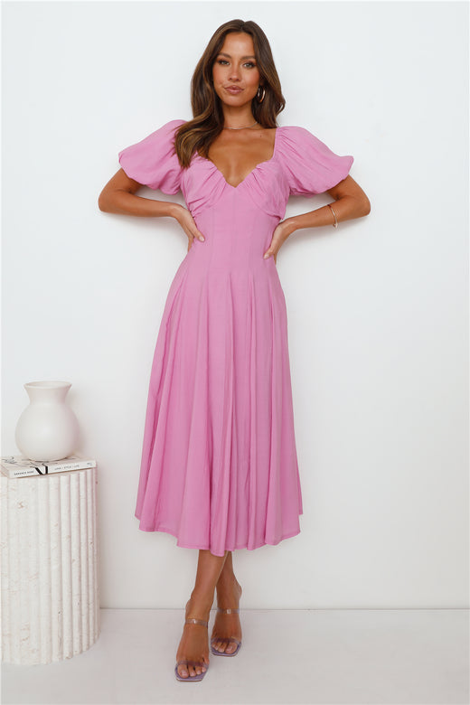 Relaxing Days Midi Dress Purple