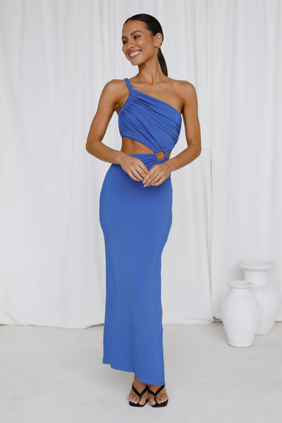 Sandy Retreats Maxi Dress Royal Blue