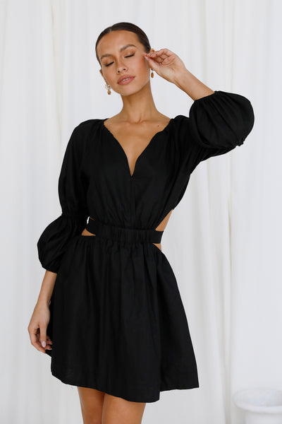 Play To My Heart Dress Black