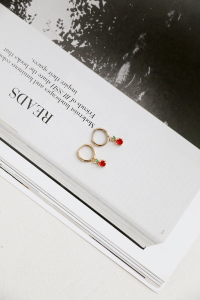 Crimson Earring Gold