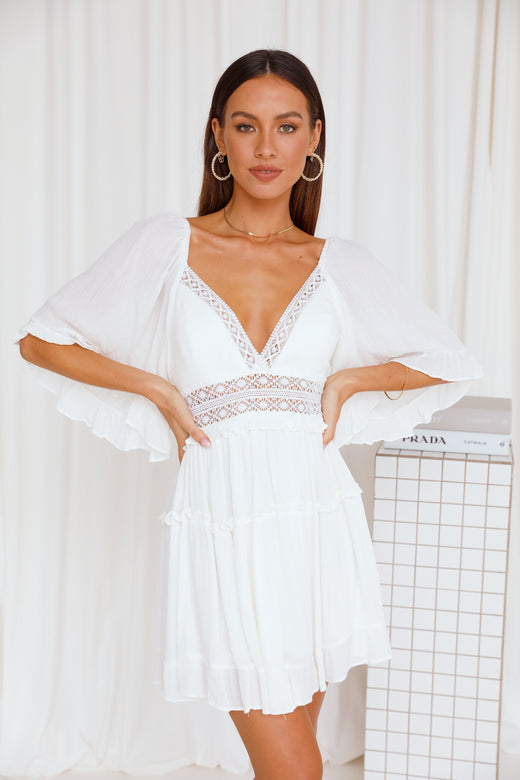 Lovely Interlude Dress White