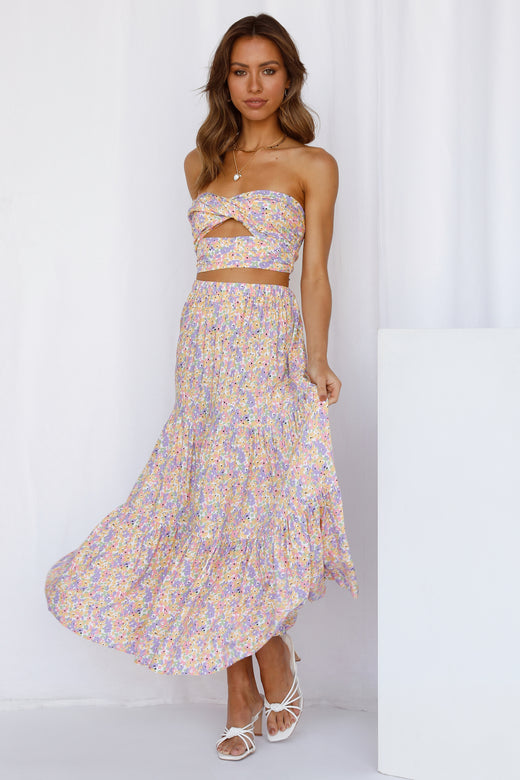 So Particular Maxi Skirt Beige