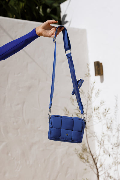 PETA AND JAIN Vespa Woven Flap Crossbody Bag Cobnylsil