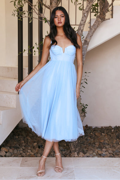 Fairytale World Midi Dress Blue