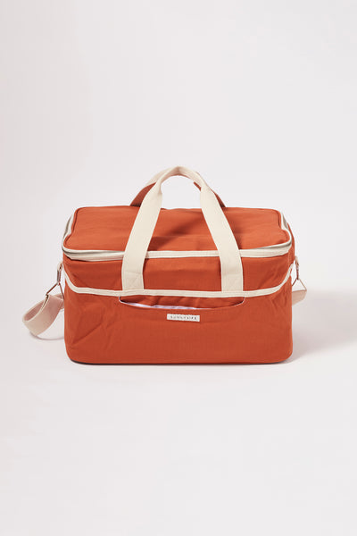 SUNNYLIFE Canvas Cooler Bag Terracotta