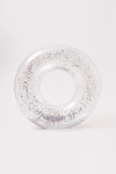 SUNNYLIFE Pool Ring Silver Glitter