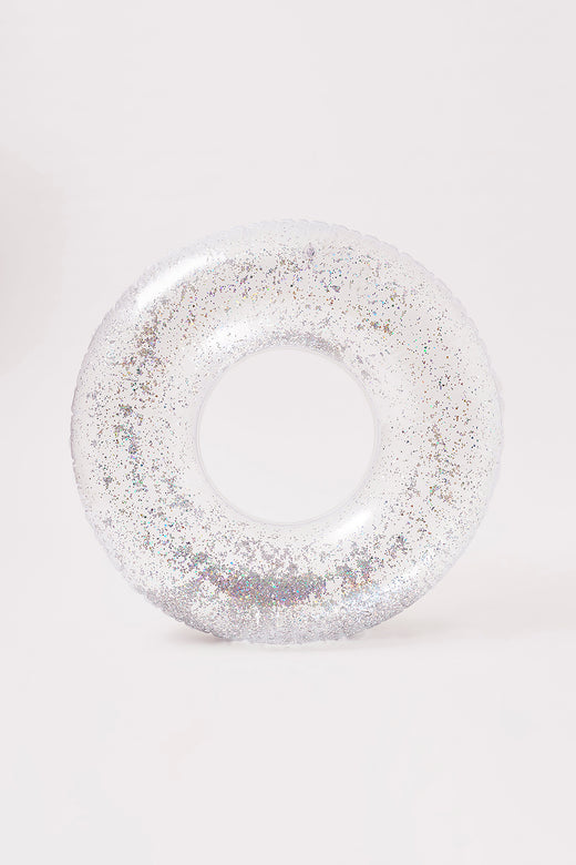 SUNNYLIFE Pool Ring Silver Glitter