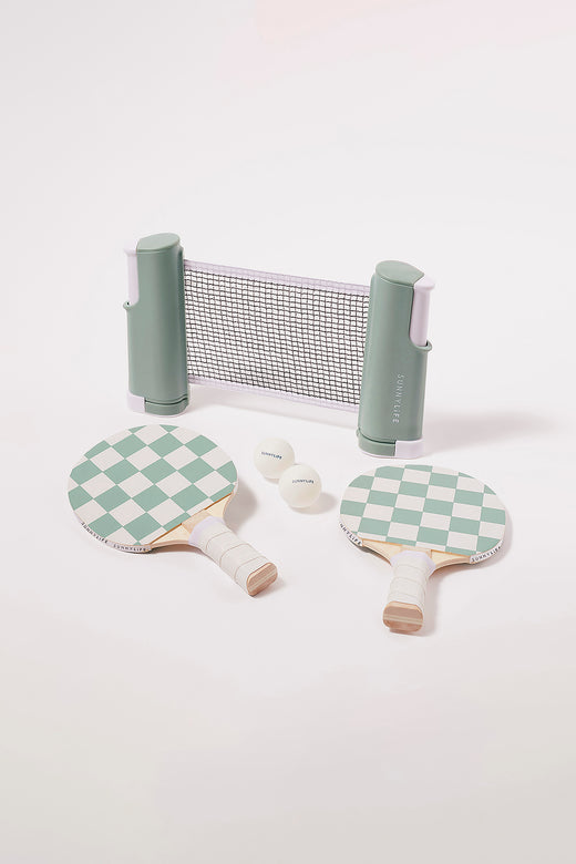 SUNNYLIFE Play On Table Tennis Mint White