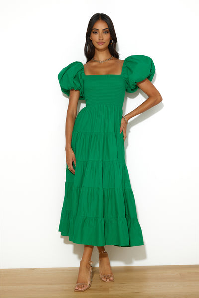 Lover Girl Maxi Dress Green