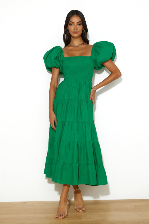 Lover Girl Maxi Dress Green