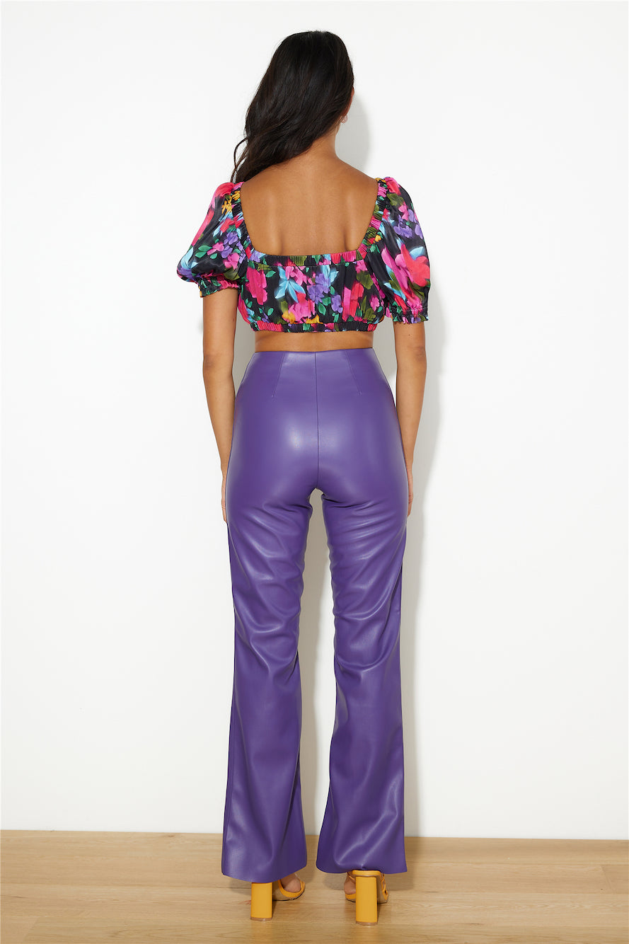 FINDERS KEEPERS Layla PU Pant Violet