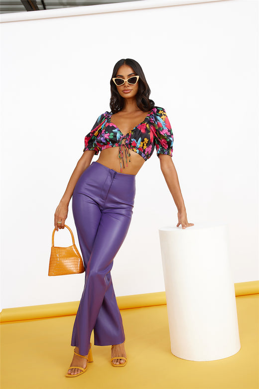 FINDERS KEEPERS Layla PU Pant Violet