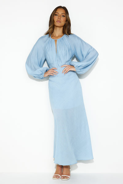 Daydream Retreat Midi Dress Blue