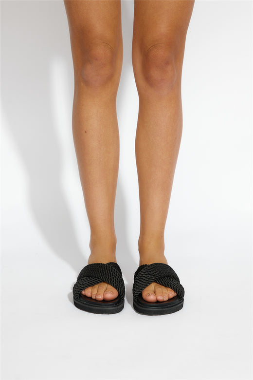 BILLINI  Zira Slides Black Rope